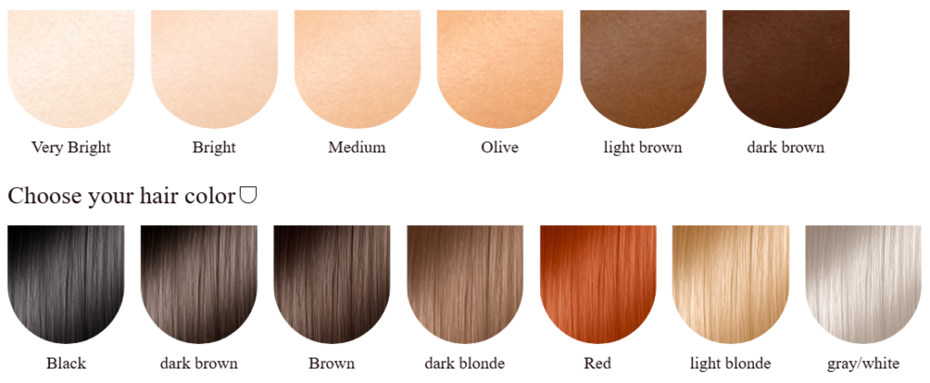 Choose your hair color