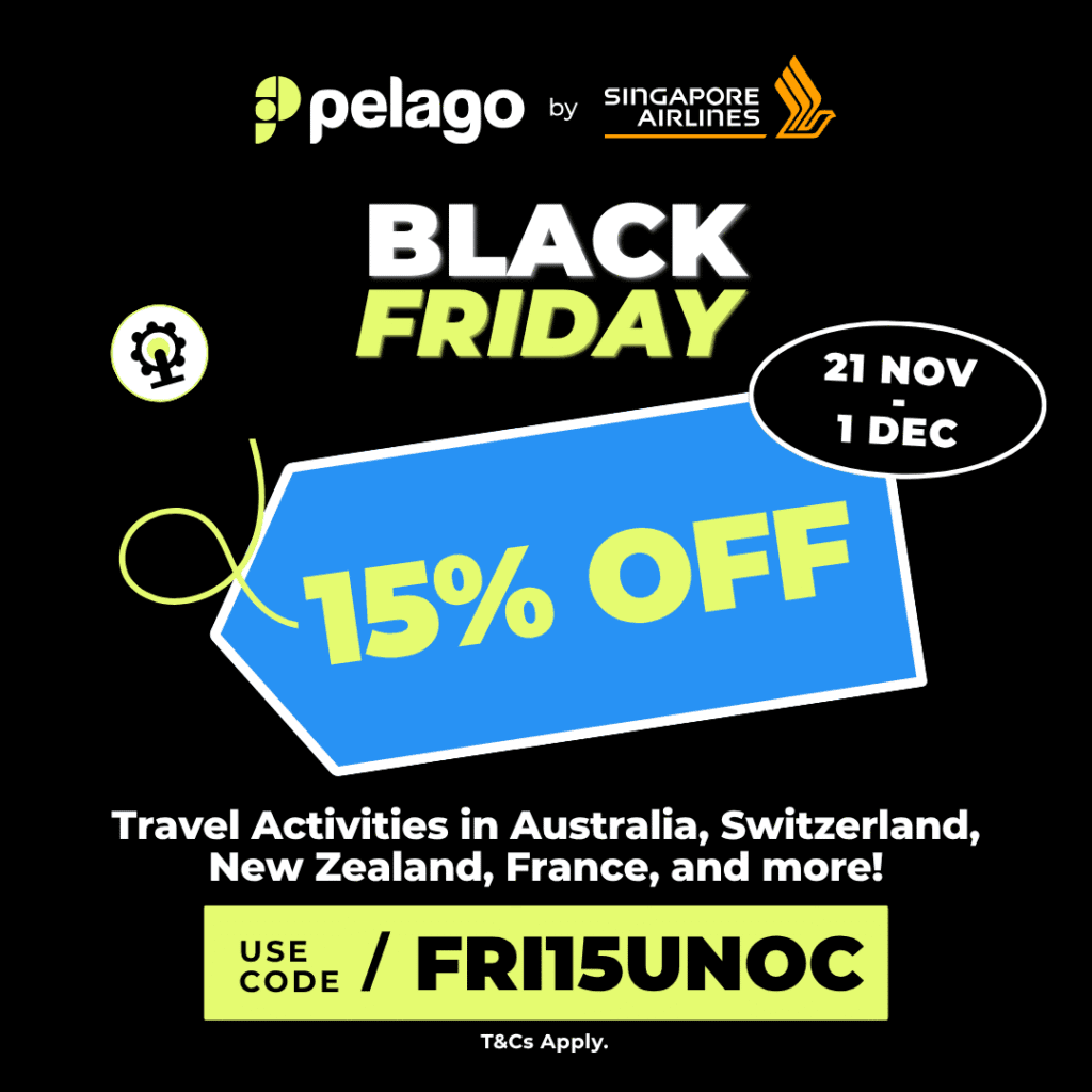 15% OFF Travel Activities (Selected Countries)