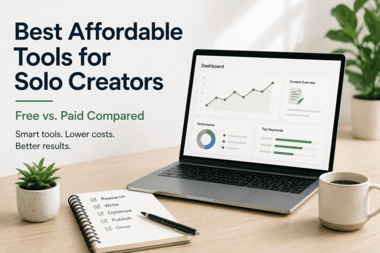 Best Affordable Tools for Solo Creators (Free vs. Paid Compared)