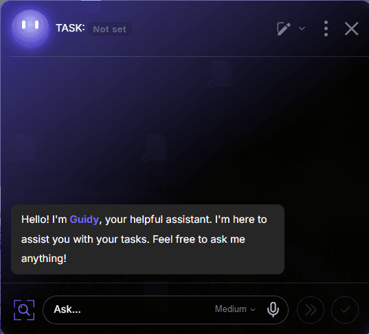 Guidy AI Desktop Assistant: We Tested It 2 Guidy AI desktop assistant tested on Windows